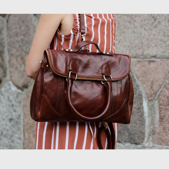 Full Grain Leather Backpack Convertible, Tote Bag for Women - Picture 2 of 4